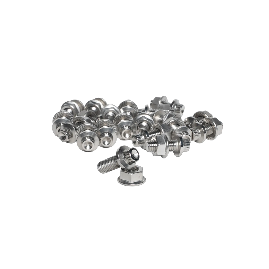 Juego original de tornillos de acero inoxidable – set de repuesto de 20 uds. con tuercas para FF-ONE & FF-THREE